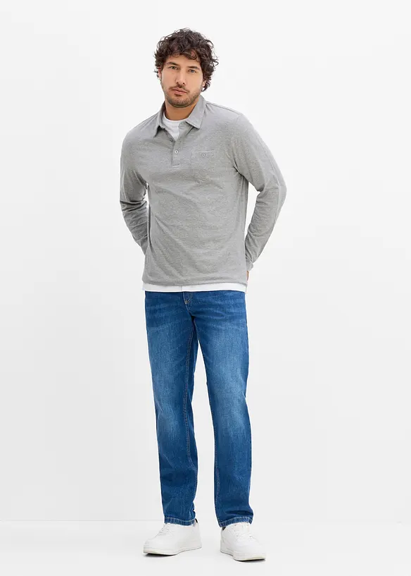 L&aring;ng&auml;rmad pik&eacute;tr&ouml;ja med br&ouml;stficka (2-pack), bonprix