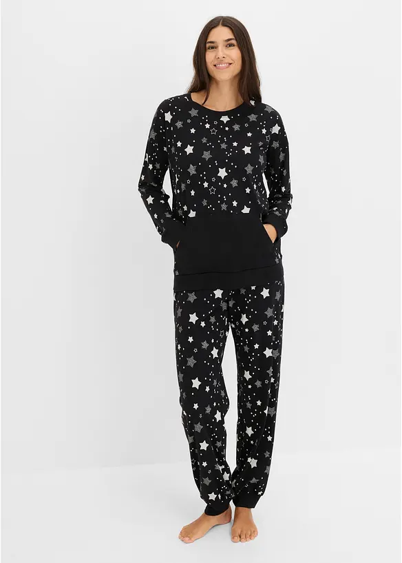 Pyjamas med ekologisk bomull, bonprix