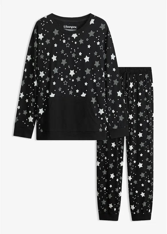 Pyjamas med ekologisk bomull, bonprix
