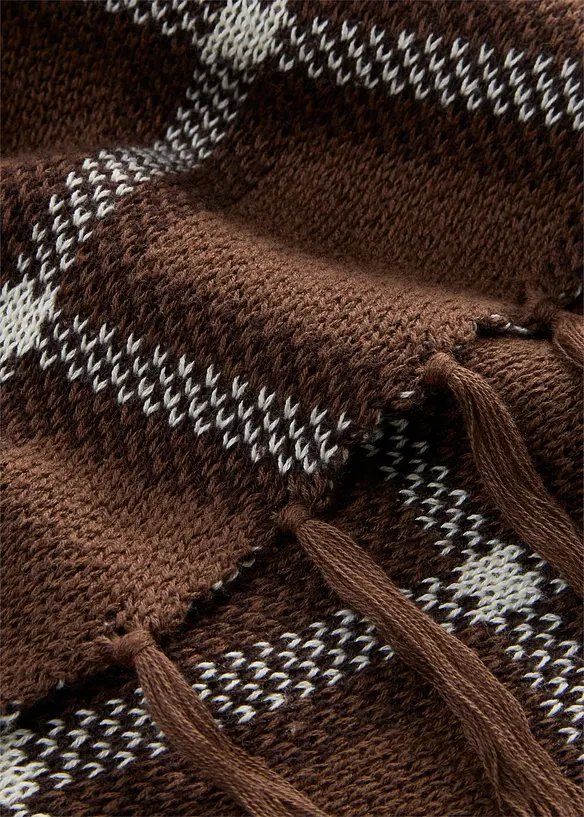 L&aring;ng cardigan med fransar, bonprix