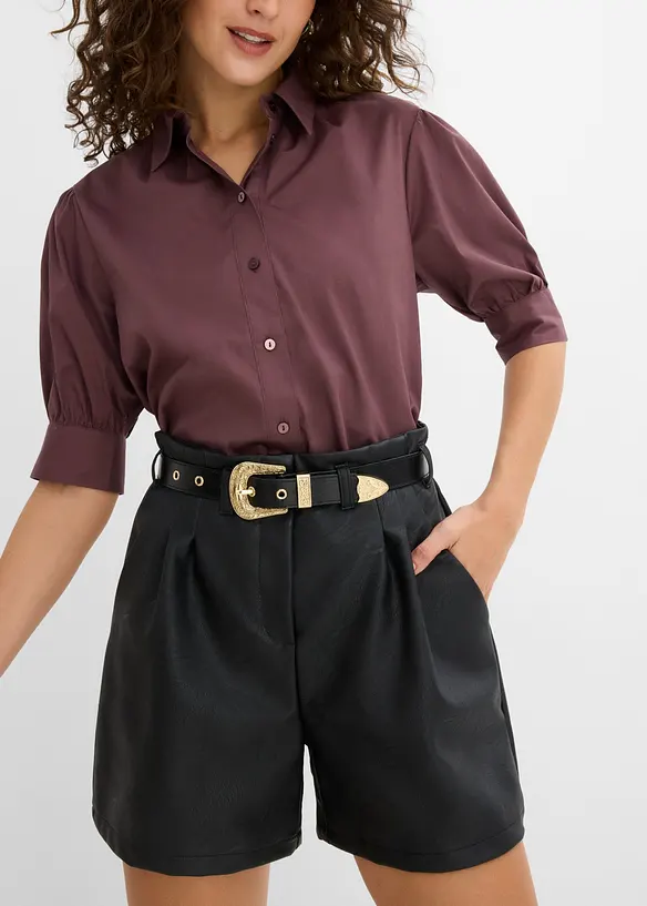Shorts i skinnimitation med sk&auml;rp, bonprix