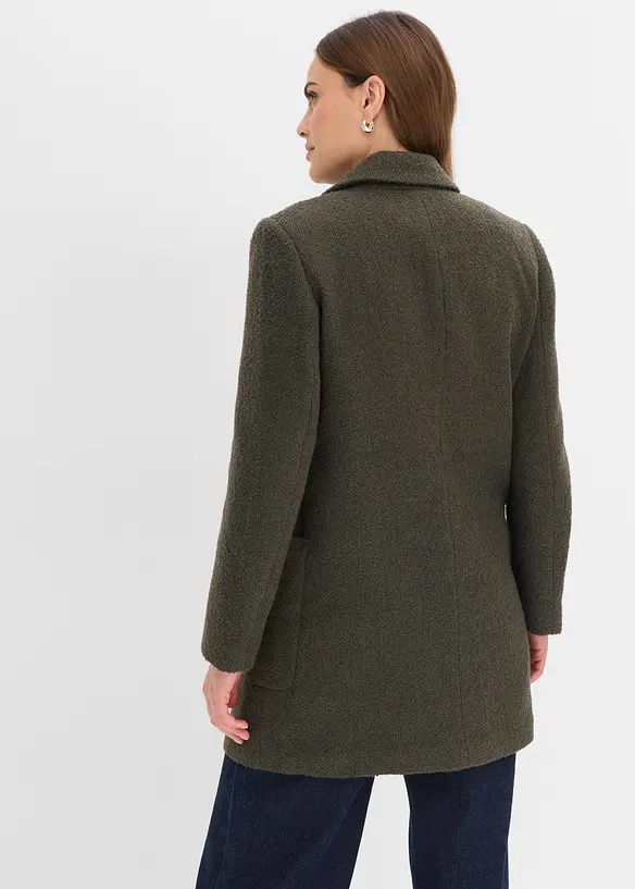 Kort kappa i yllelook, bonprix