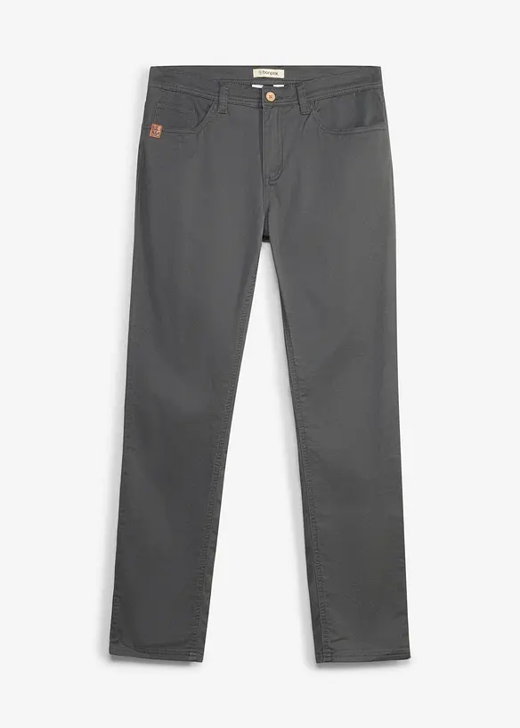 Stretchbyxa, normal passform, raka ben, bonprix