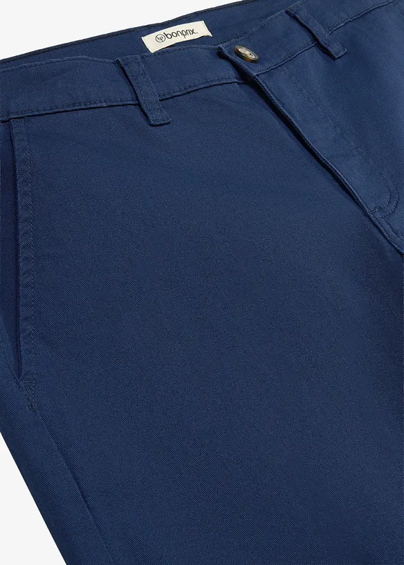 Stretchiga chinos med raka ben, avslappnad passform, bonprix