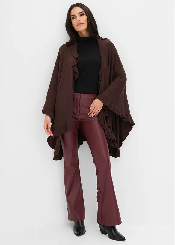 Poncho med kashmir, bonprix