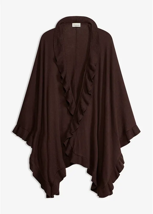 Poncho med kashmir, bonprix