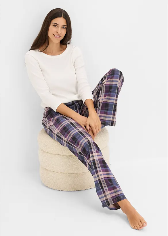 Pyjamasbyxa av bomull (3-pack), bonprix