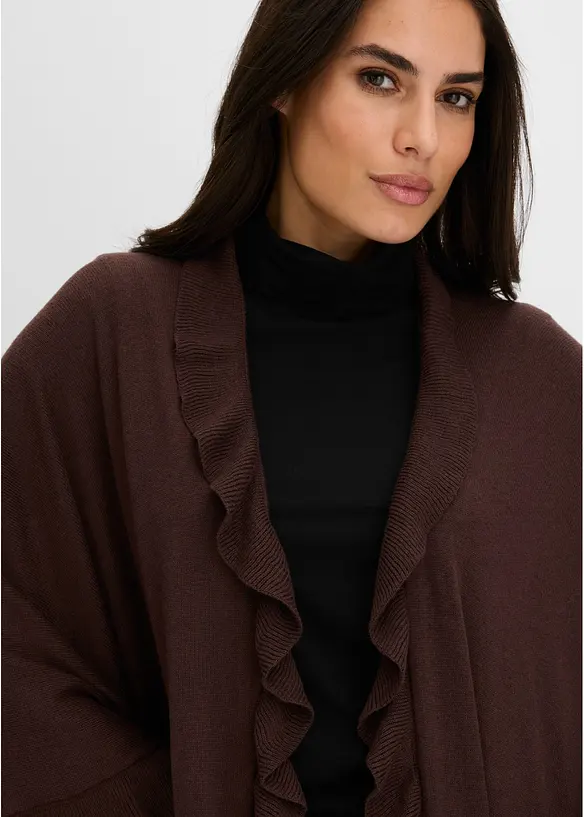 Poncho med kashmir, bonprix