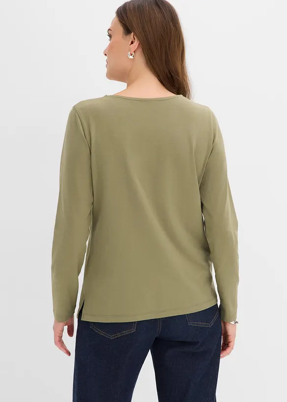 L&aring;ng&auml;rmad topp med &ouml;ljetter, bonprix