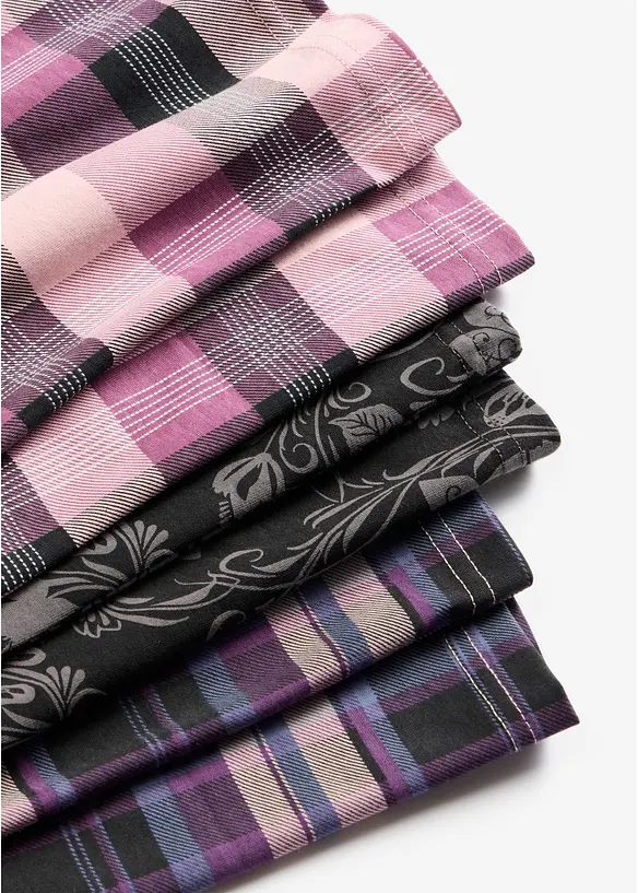 Pyjamasbyxa av bomull (3-pack), bonprix