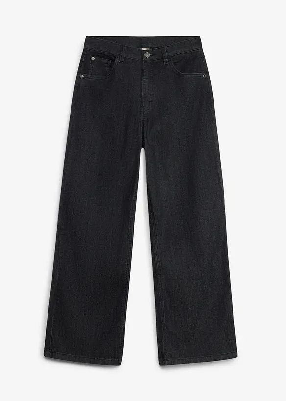 Wide Leg Jeans Mid Waist, bonprix