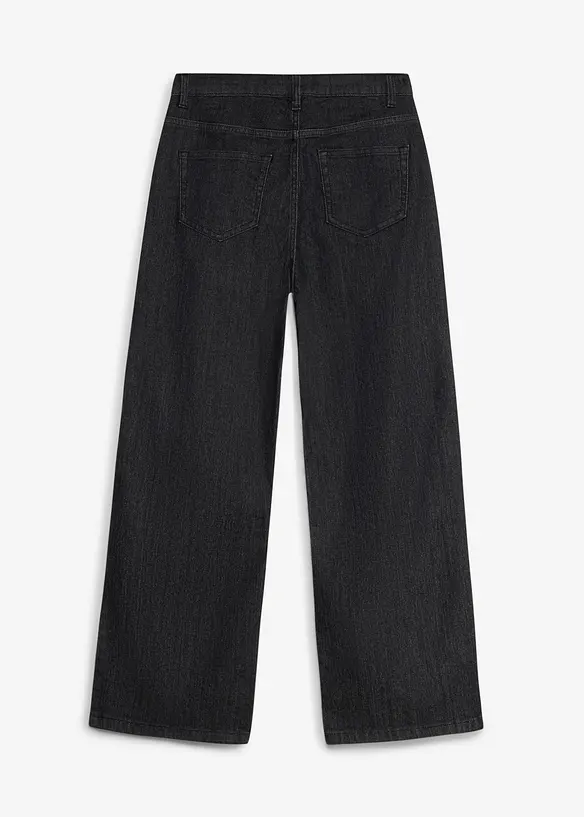 Wide Leg Jeans Mid Waist, bonprix