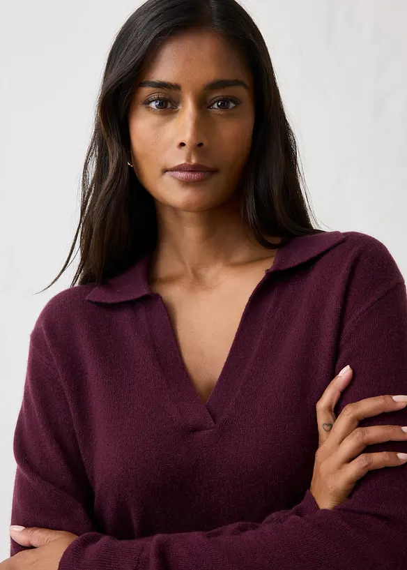 Kashmirtr&ouml;ja med Good Cashmere Standard&reg;-andel, bonprix