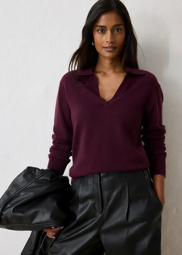 Kashmirtr&ouml;ja med Good Cashmere Standard&reg;-andel, bonprix
