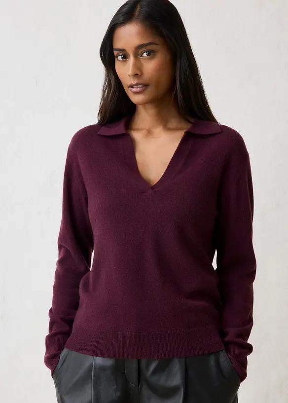 Kashmirtr&ouml;ja med Good Cashmere Standard&reg;-andel, bonprix