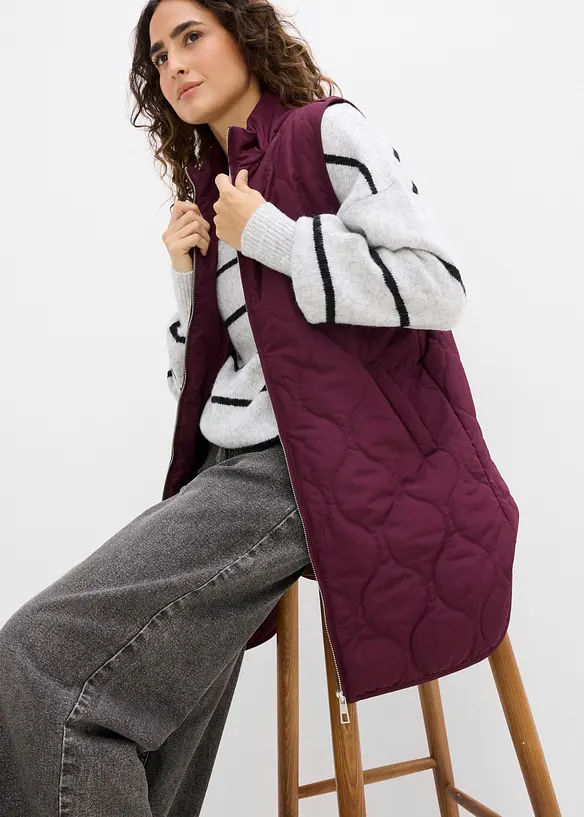 Extra tunn, quiltad v&auml;st, bonprix