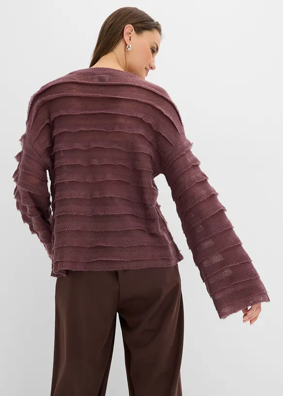 Halvtransparent oversizetr&ouml;ja, bonprix