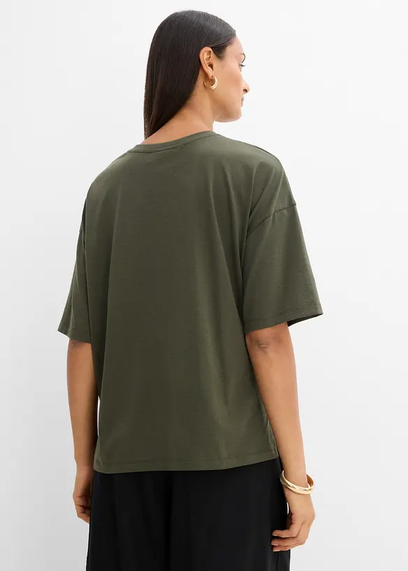 Ledig T-shirt i bomullsmix, bonprix