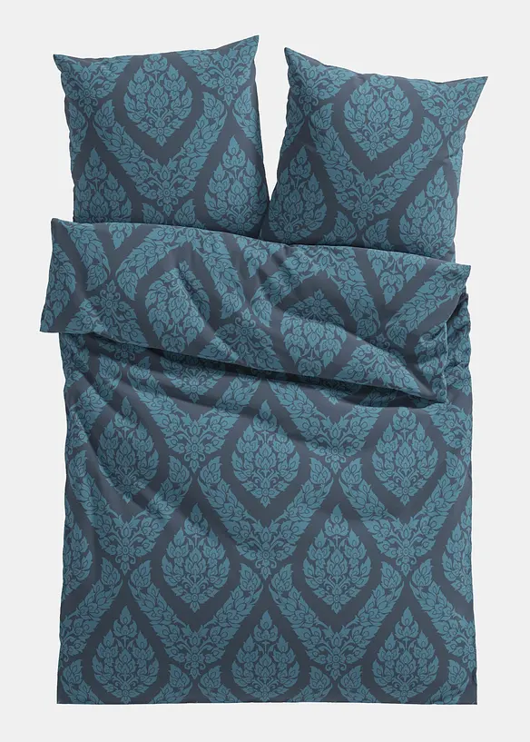 P&aring;slakanset i linon med ornamentm&ouml;nster, bonprix