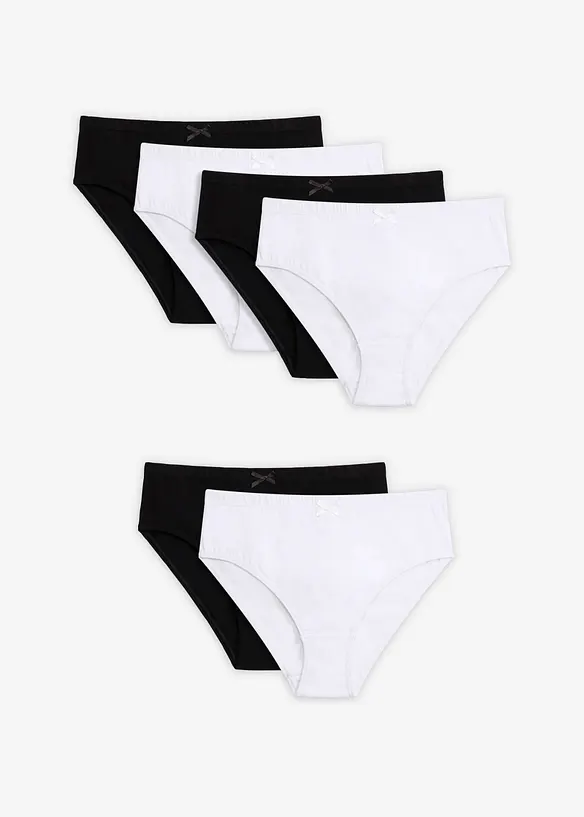 Trosa med h&ouml;gt skurna ben&ouml;ppningar (6-pack), bonprix