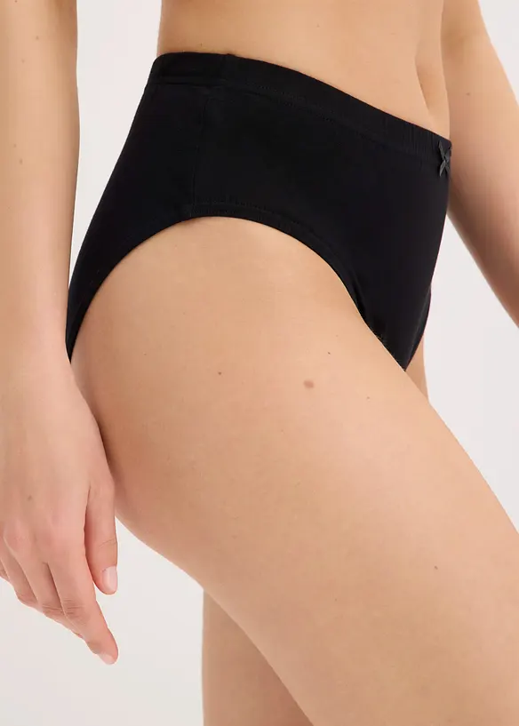 Trosa med h&ouml;gt skurna ben&ouml;ppningar (6-pack), bonprix