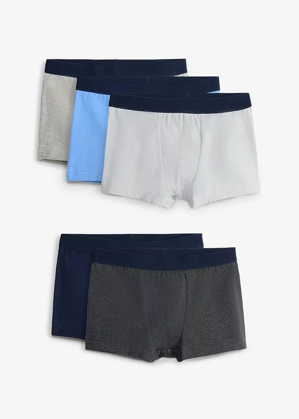 Boxerkalsong i tajt modell med mjuk, ekologisk bomull (5-pack), bonprix