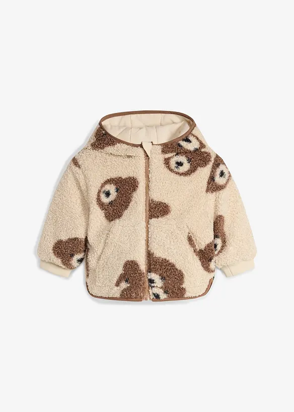 V&auml;ndbar jacka f&ouml;r bebisar, med mjukt teddyfoder, bonprix