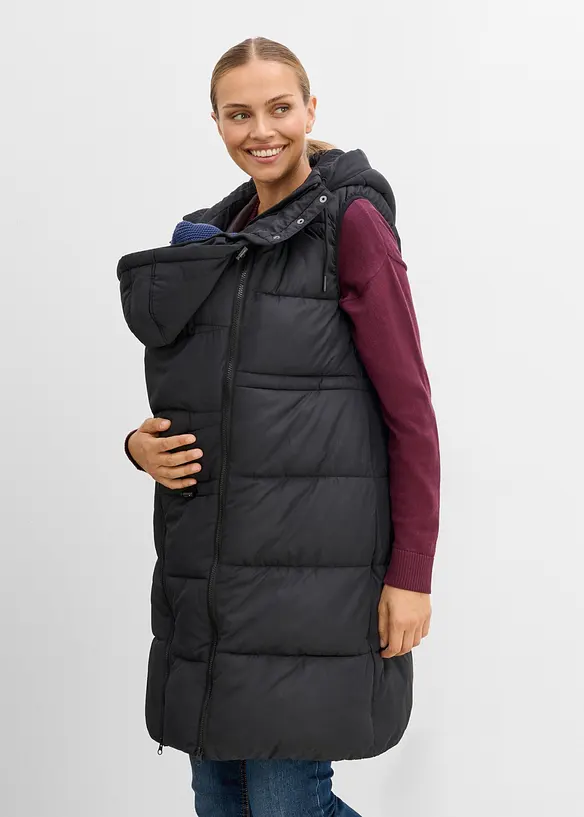L&aring;ng mammav&auml;st med b&auml;bisficka (2 delar), bonprix