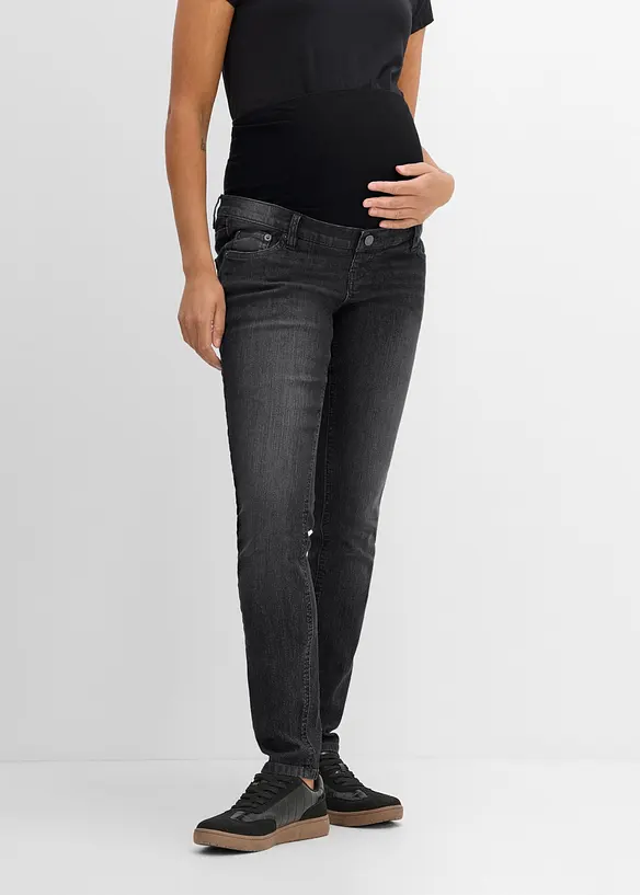 Elastiska mammajeans med ekologisk bomull, Skinny Fit, bonprix