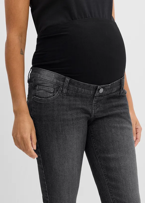 Elastiska mammajeans med ekologisk bomull, Skinny Fit, bonprix