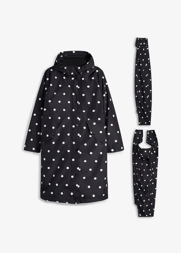 Mammajacka med bebisficka och quiltad v&auml;st (4 delar), bonprix