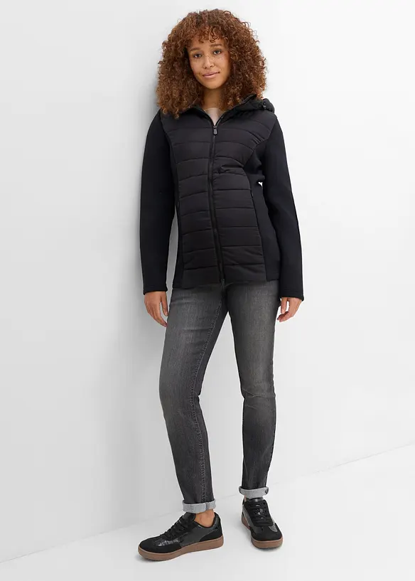 Quiltad mammajacka med babyficka (2 delar), bonprix