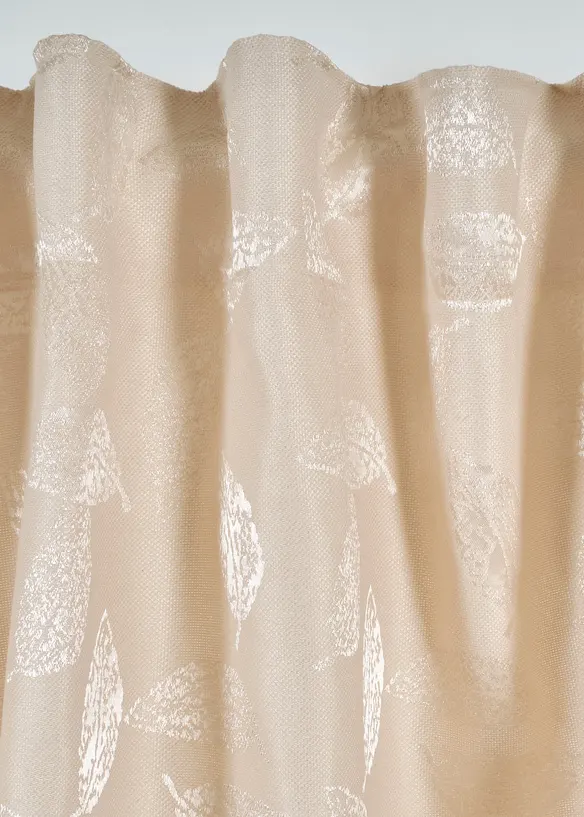 Gardinl&auml;ngd i jacquard med l&auml;tt glans (1-pack), bonprix