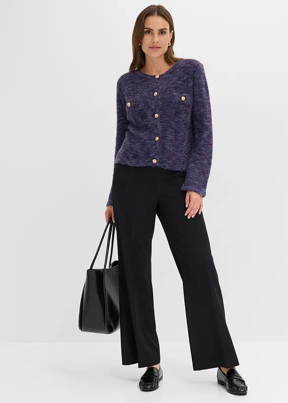 Cardigan med effektgarn, bonprix