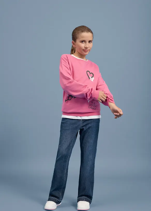 Flared Jeans Mid Waist, bonprix