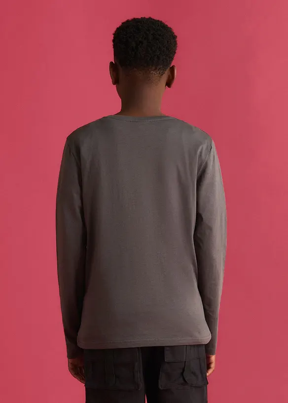 L&aring;ng&auml;rmad T-shirt i ekologisk bomull (2-pack), bonprix