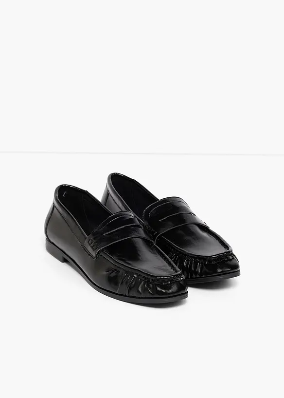 Loafers med rynk, bonprix