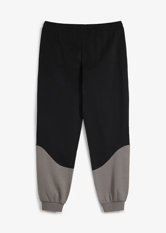 Joggingbyxa av mjuk, ekologisk bomull med kontrasterande detaljer, bonprix