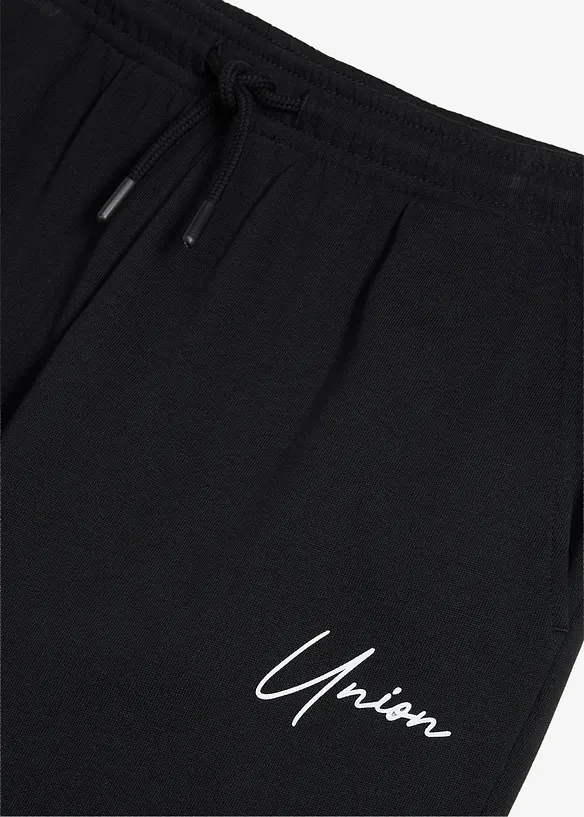 Joggingbyxa av mjuk, ekologisk bomull med kontrasterande detaljer, bonprix