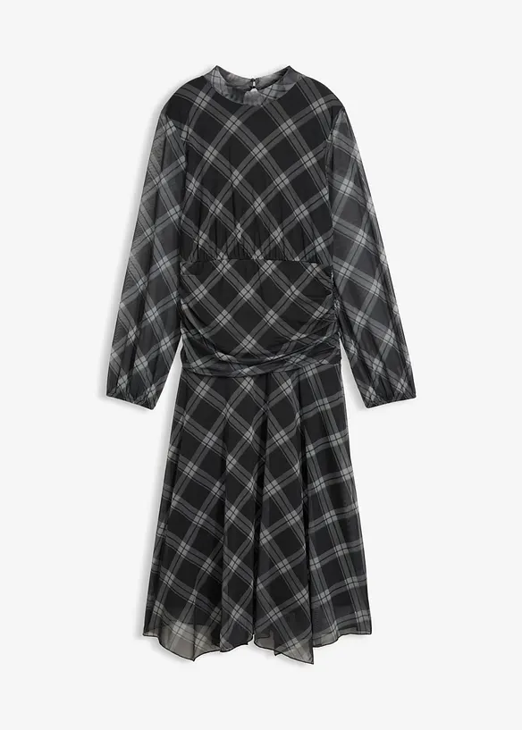 Jerseykl&auml;nning av tunn mesh, bonprix