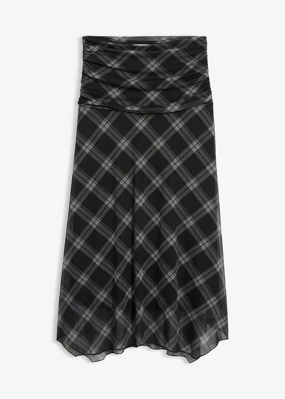 Jerseykjol i tunn mesh, bonprix