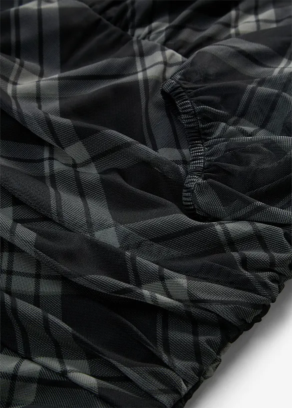 Jerseykl&auml;nning av tunn mesh, bonprix