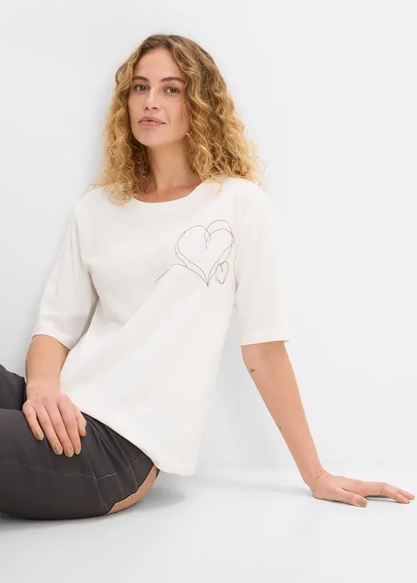 T-shirt i ekologisk bomull, bonprix