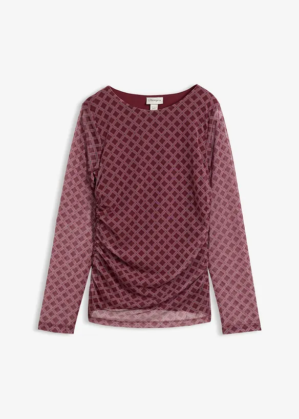 L&aring;ng&auml;rmad topp av tunn mesh, bonprix