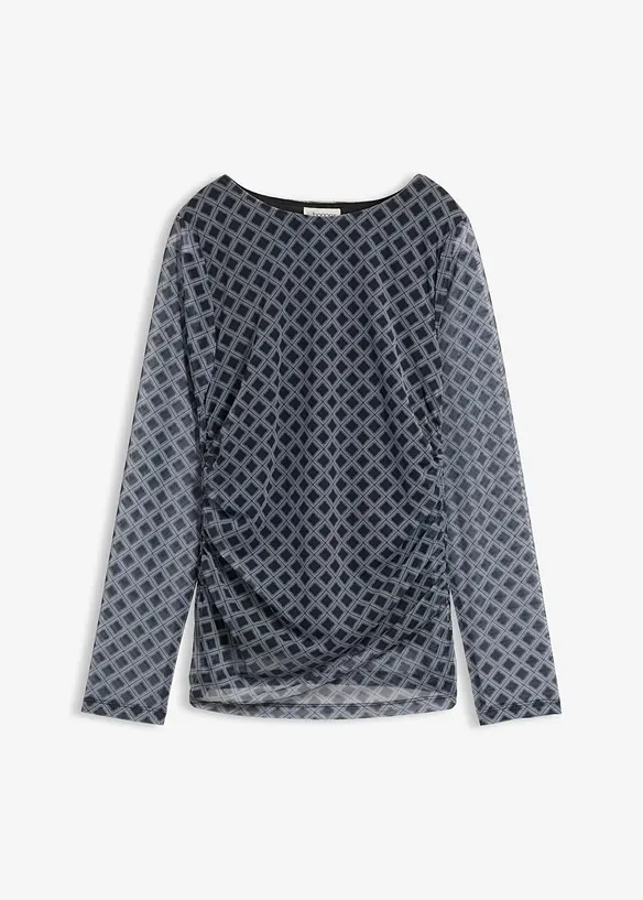 L&aring;ng&auml;rmad topp av tunn mesh, bonprix