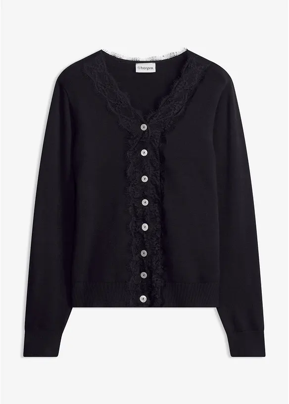 Cardigan i mjuk viskosmix, bonprix
