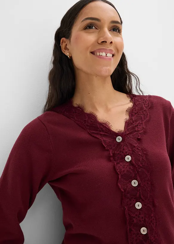 Cardigan i mjuk viskosmix, bonprix