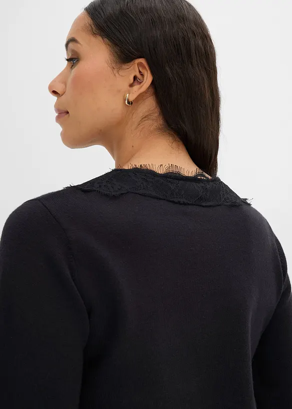 Cardigan i mjuk viskosmix, bonprix
