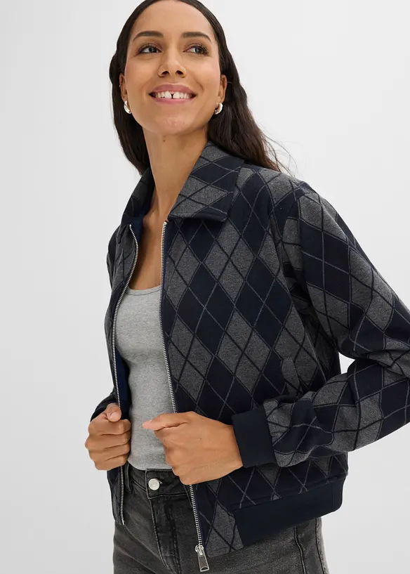 Blusjacka med yllelook, bonprix