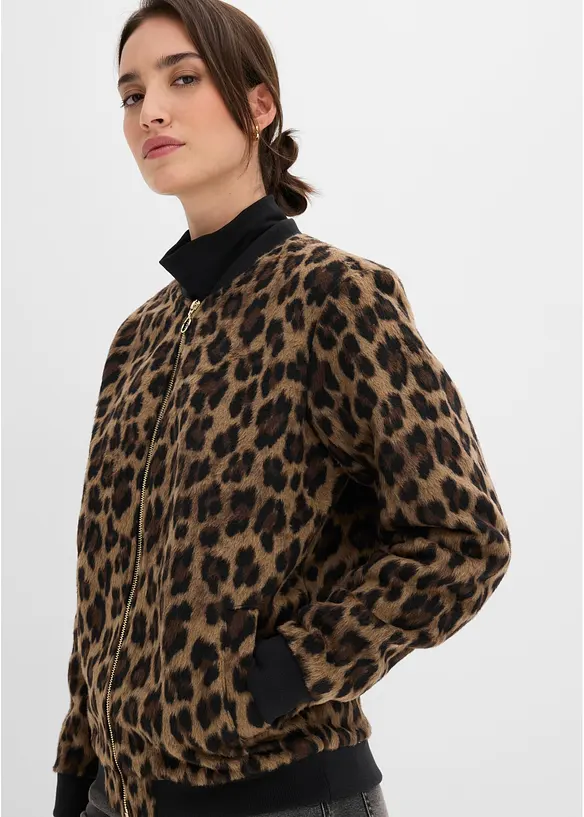 Blusjacka med yllelook, bonprix